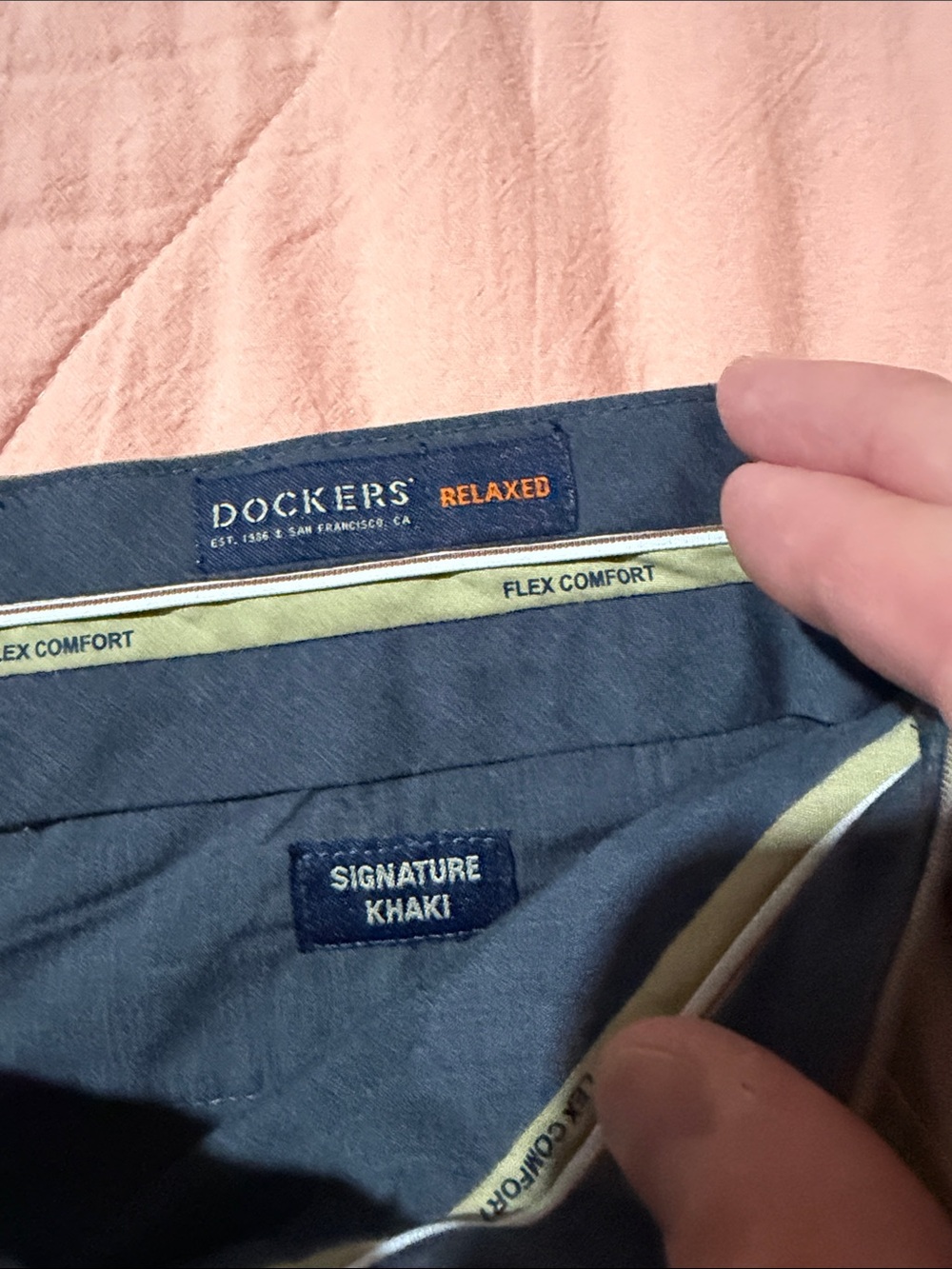 Dockers Men's Chinos in Olive - Picture 2 of 4